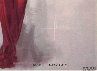 Art Deco RARE Rolf Armstrong Pin Up Print 1938 Modernist Flapper Girl