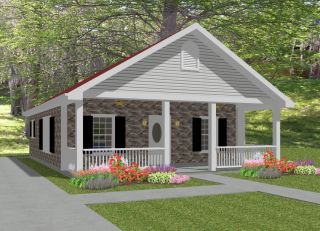 Complete House Plans~~ 836 s/f     2 bed/1 bath~~ Laura
