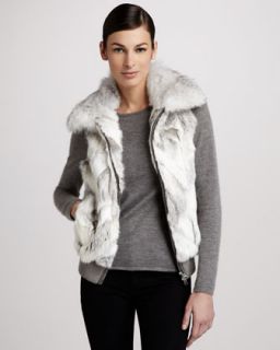 jocelyn ziggy zip front fur vest $ 625