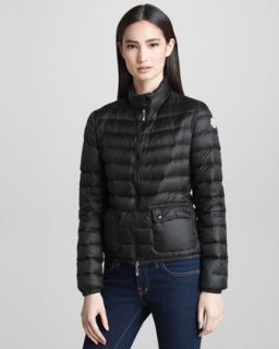  in black $ 675 00 moncler short lightweight puffer jacket black