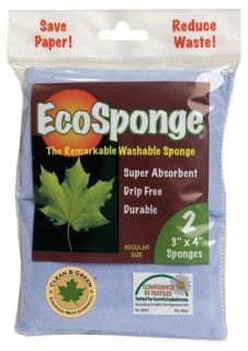 Pacific Dry Goods Ecosponge Washable Kitchen Household Sponge 2pk