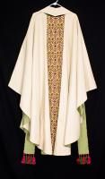 HolyRood Guild NATURAL CHASUBLE & STOLE Long Clergy Priest Vestments