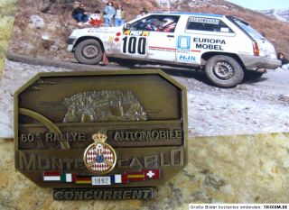 Porsche Benz 60th Rallye Monte Carlo with Badge Lot of Drivers Klein