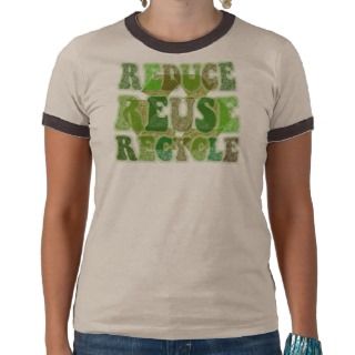 Reduce Reuse Recycle Womens Vintage Shirt 
