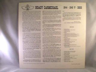 Hoagy Carmichael 1944 45 V Disc Sessions Canada LP