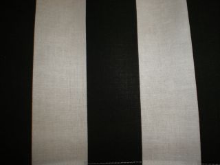 Referee Stripe Black White Springs Creative Cotton Fabric BTY