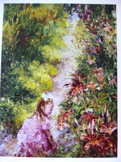 Henrietta Milan Little Girl Visiting Monet Giclee