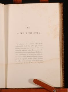  of ma soeur henriette by ernest renan beautifully bound in leather