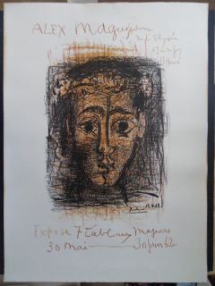 PICASSO  Alex Maguy   SIGNED LITHOGRAPH on ARCHES #1962 MOURLOT 382