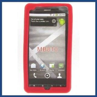 Motorola MB810 DROID X/MB870 DROID X2 Red Skin Case Cell
