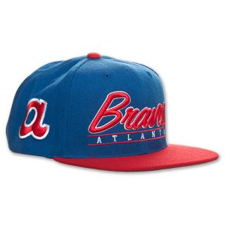 Atlanta Braves Sportscript MLB Snapback Hat Black