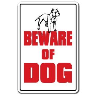 BEWARE OF DOG ~Sign~ dog pet parking pit bull signs Patio
