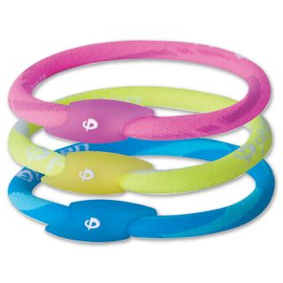 Phiten Titanium Electric Air Bracelets Aqua/Pink
