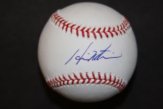Hideki Matsui Autographed Baseball New York Yankees WS MVP   COA