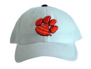 New Clemson Tigers Fitted College Hat   White Clothing