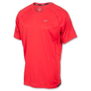 Mens Nike Miler UV Tee Shirt Pimento/Anthracite
