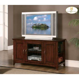 Warm Cherry Wood Media Center Storage TV Stand Console By