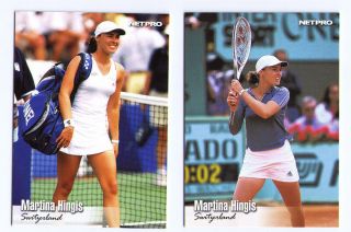 2003 Martina Hingis Rookie Tennis Trading Card Cards Lot of 2