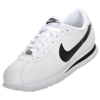 Mens Nike Cortez Basic Leather White/Black/Silver