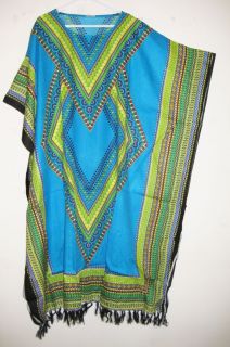 Retro Hippie Boho Dashiki Caftan Dress 5 Colors 4555