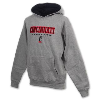 Cincinnati Bearcats Stack NCAA Youth Hoodie Grey