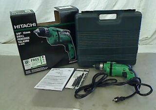 Hitachi D10VH 6 Amp 3 8 inch Drill with Keyless Chuck