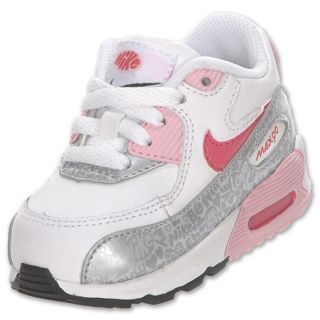 Nike Air Max 90 Toddler Running Shoes White/Aster