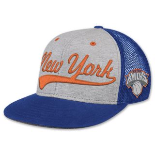 adidas New York Knicks NBA Mesh Snapback Hat Grey
