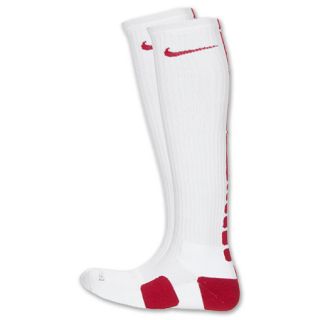 Nike Elite Over The Calf Basketball Sock White/Red