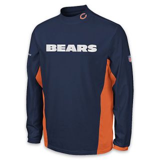 Reebok Mens Chicago Bears Force Longsleeve Mock Turtleneck