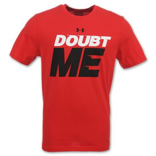 Under Armour Doubt Me Mens Tee Shirt Red