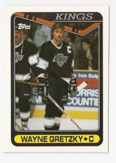 1990 91 Wayne Gretzky Topps Hockey Trading Card 120