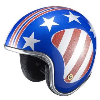 DOT Approved Scooter Open Face Stars and Stripes Helmet