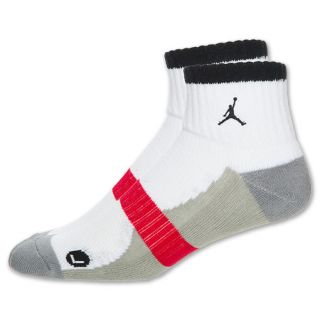 Jordan Tipped Low Mens Quarter Socks White/Black