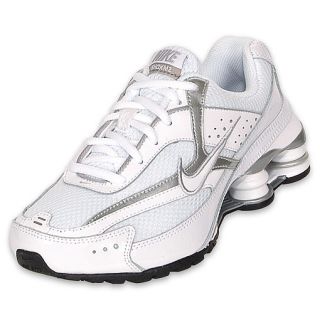 Nike Kids Shox M2 Running Shoe White/Silver