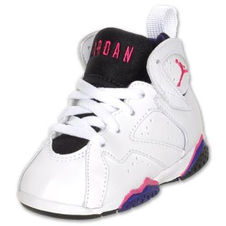 Jordan VII Retro Toddler Shoes White/Fireberry