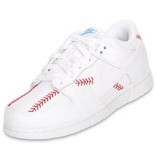 Nike Preschool Dunk Low Basketball Shoe White/Red