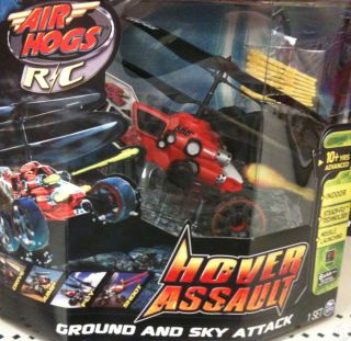 NEW 2012 Air Hogs Hover Assault Radio Control Helicopter Red Ground