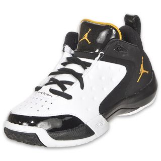 Jordan Kids One 4 Low Basketball Shoe White/Black