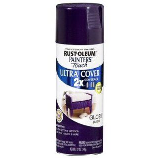 12 Oz Purple Gloss Painters Touch 2X Cover Spray Paint 249097 [Set of