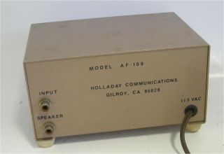 RARE Unusual and Collectible Holladay AF 100 Tunable Receiver CW Audio