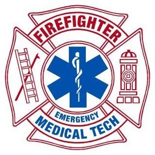 Firefighter Sticker   4x4 FF/EMT Type 2 Style