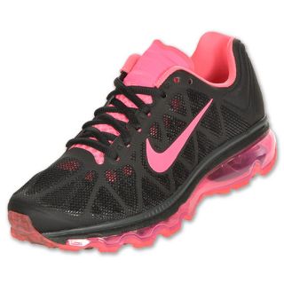 Nike Air Max 2011 Kids Running Shoes Black/Hot