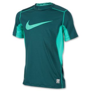 Boys Nike Pro Core Fitted Swoosh Tee Shirt Dark