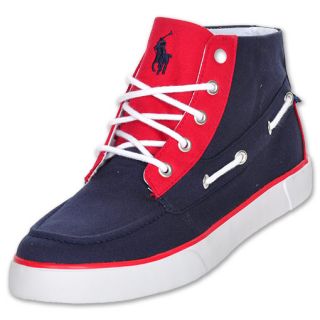 Polo Lander Chukka Mens Casual Shoe Navy/Red