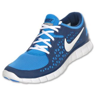 Nike Free Run+ Mens Running Shoes Photo Blue/White
