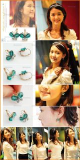 New Fashion Beautiful Butterfly Rhinestone Earrings