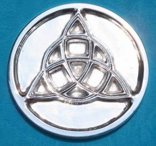 this listing is for 1 3 triquetra charmed paten altar tile brand new