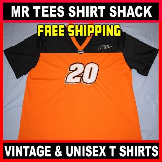 Tony Stewart #20  Orange And Black Nascar Racing Football