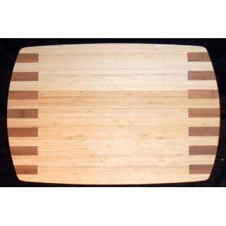 Two Tone Bamboo Piano Cutting Board 18 X 12 [CAPITOL